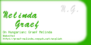 melinda graef business card